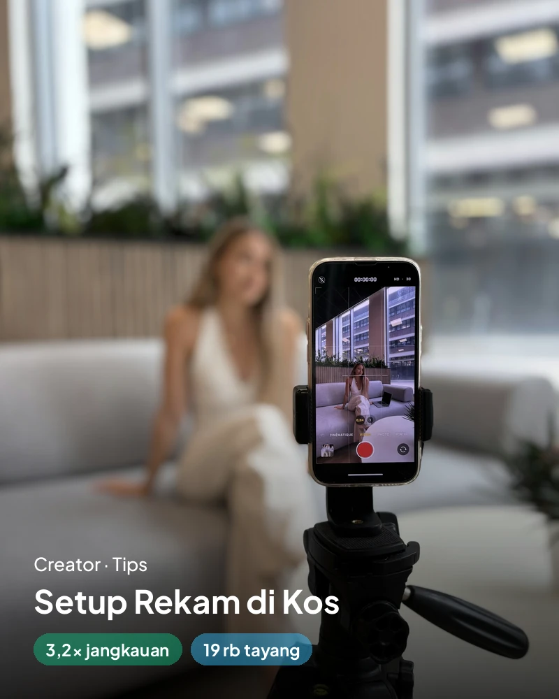 Kartu portofolio contoh: Talkshow teknologi kampus