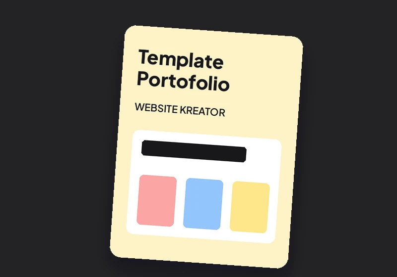 Sampul produk contoh Template Portofolio
