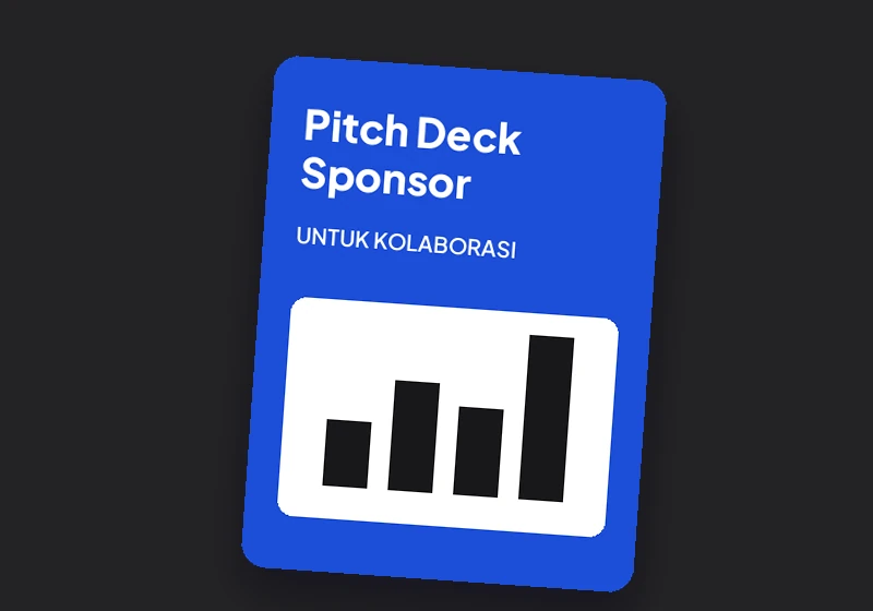 Sampul produk contoh Pitch Deck Sponsor