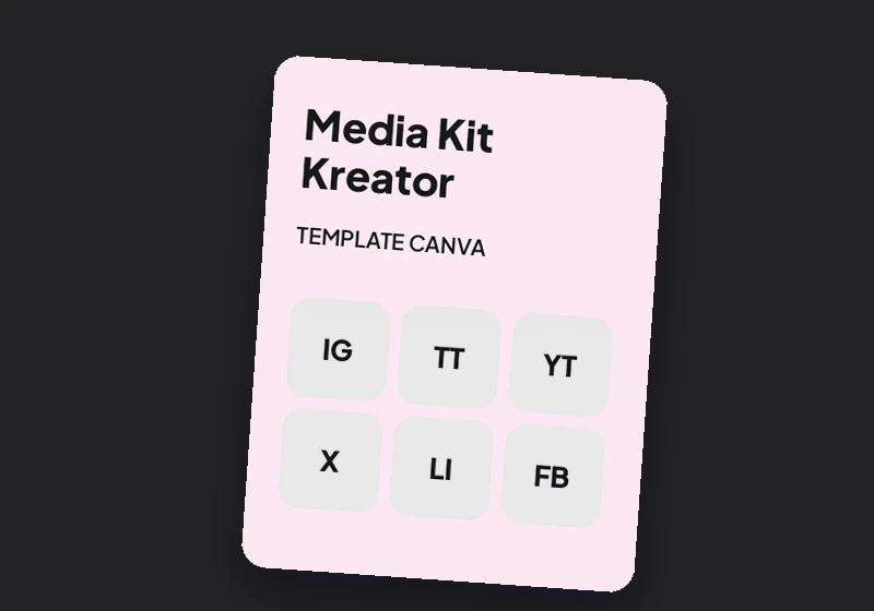 Sampul produk contoh Media Kit Kreator