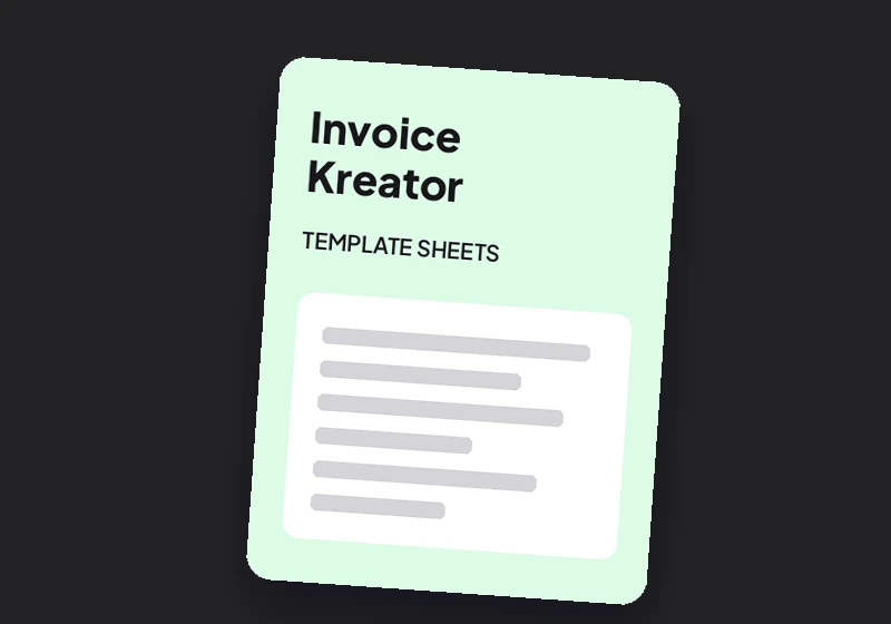 Sampul produk contoh Invoice Kreator